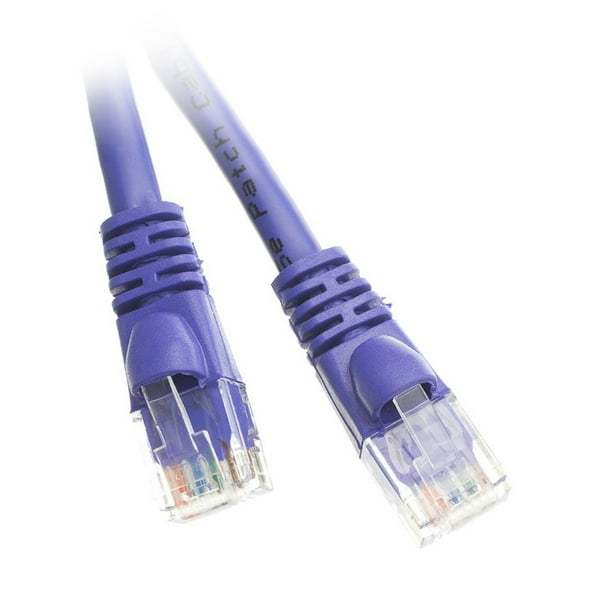 Cat5e Purple Ethernet Patch Cable Snagless/Molded Boot 10 Foot Cat5e Purple Ethernet Patch Cable Snagless/Molded Boot 10 Foot